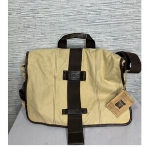 NUO Canvas Khaki Messenger Bag